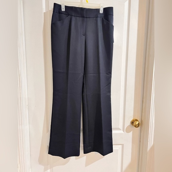 WILL NOT TAKE LESS NWT Antonio Melani Antonio Fit Flare Leg Navy Slacks - Picture 2 of 9